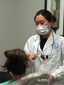 Harker Heights Texas dentist talking to dental patient