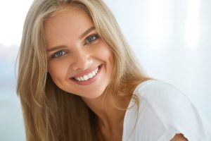 beautiful woman smiling